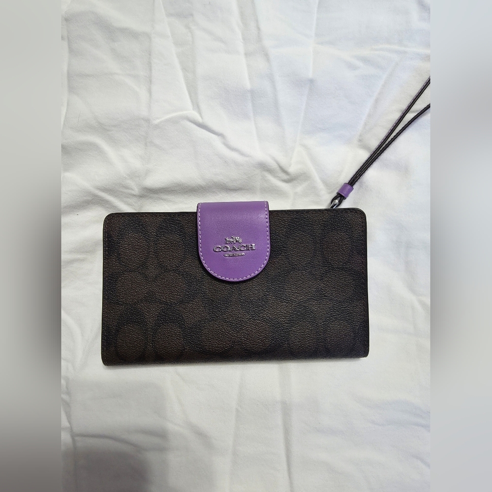 Coach Signature Phone Wallet